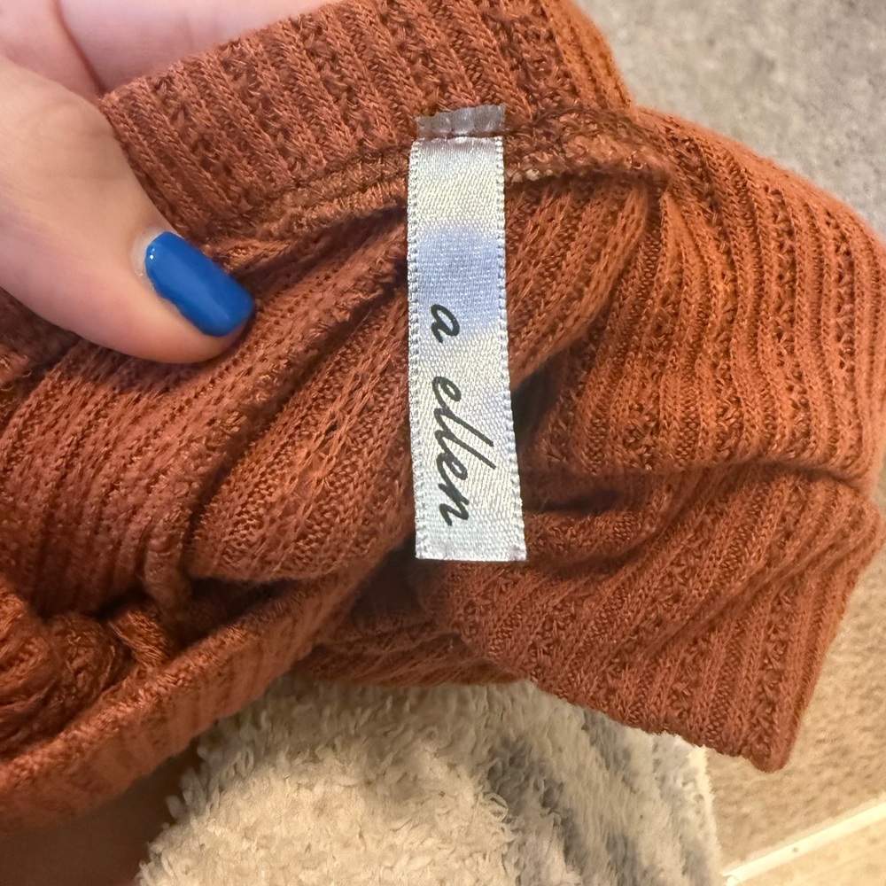 A+ Ellen Terracotta‎ Ribbed Set - Picture 2 of 3